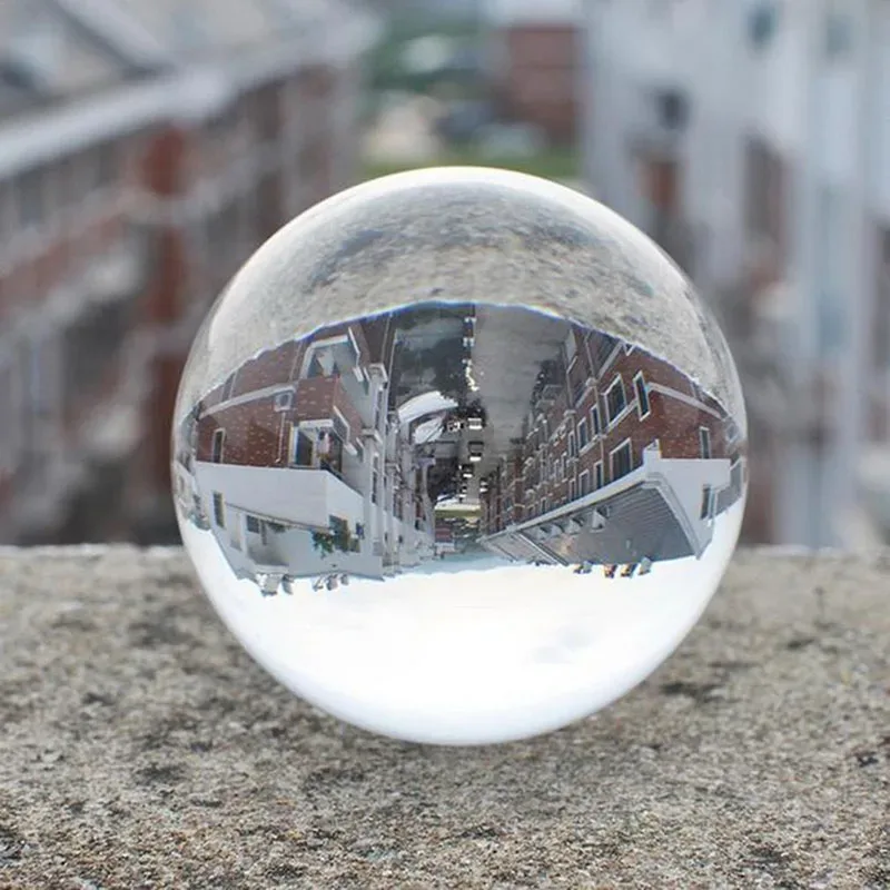 Boule de cristal transparente en verre