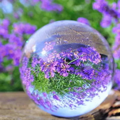 Boule de cristal transparente en verre – image 2