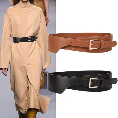 Ceinture corset large unie pour femme – image 3