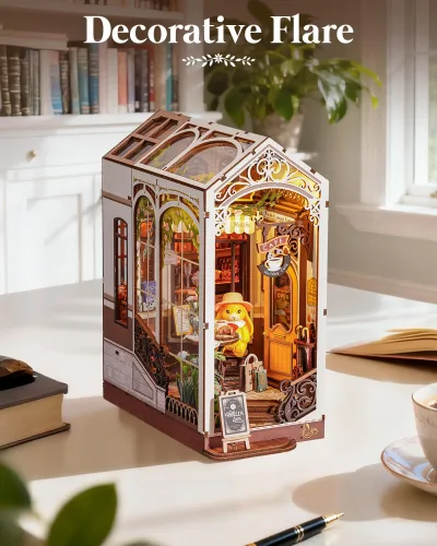 Diorama de café en kit avec lumières LED – image 3