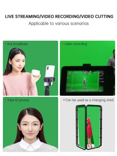 Fond vert de photographie avec support – image 2