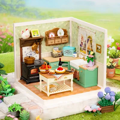 Kit de cuisine miniature de ferme à monter