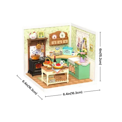 Kit de cuisine miniature de ferme à monter – image 3