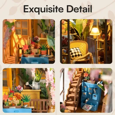 Kit maison de poupée en bois à LED – image 3