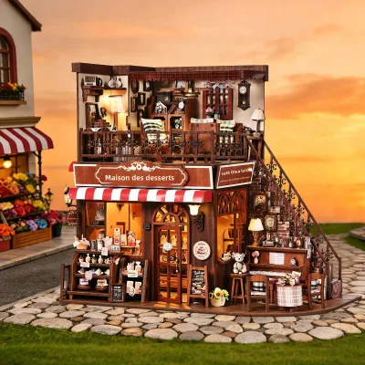 Kit puzzle 3D en bois maison de poupée