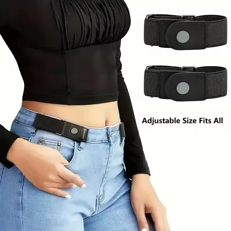 Lot de 2 ceintures élastiques sans boucle
