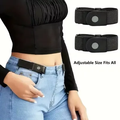Lot de 2 ceintures élastiques sans boucle