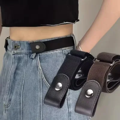 Lot de 2 ceintures élastiques sans boucle – image 3