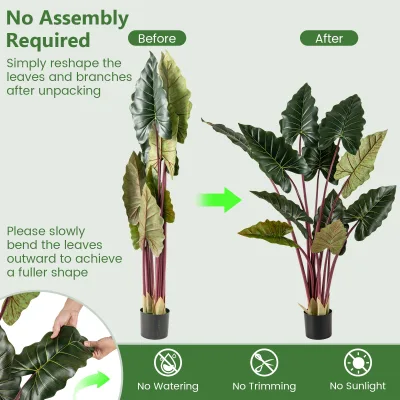 Plante artificielle de 160 cm avec pot lesté – image 2