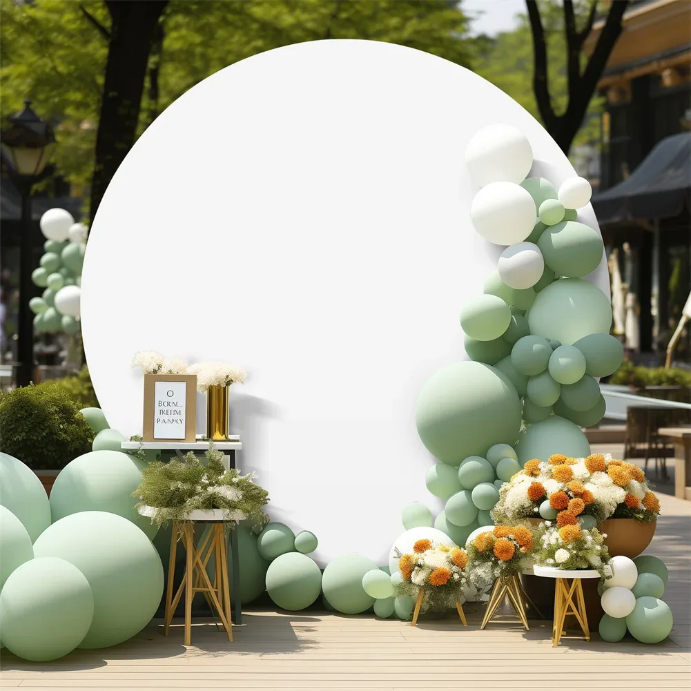 Toile de fond en arc rond, 200 cm, unie
